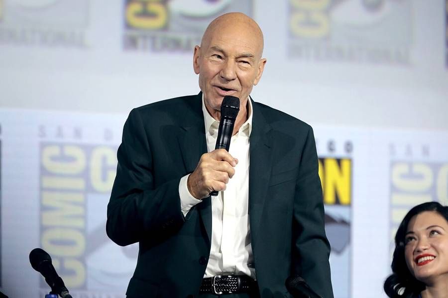 Patrick Stewart speaking about Star Trek: Picard at San Diego Comic-Con, July 20, 2019.